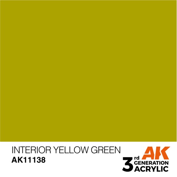 AK Interactive - 3rd Generation Acrylics 17ml - INTERIOR YELLOW – STANDARD