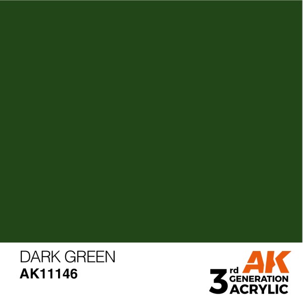AK Interactive - 3rd Generation Acrylics 17ml - DARK GREEN – STANDARD