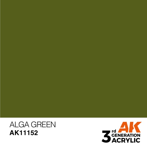 AK Interactive - 3rd Generation Acrylics 17ml - ALGA GREEN – STANDARD