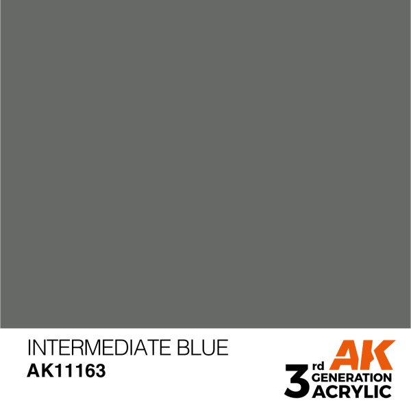AK Interactive - 3rd Generation Acrylics 17ml - INTERMEDIATE BLUE – STANDARD