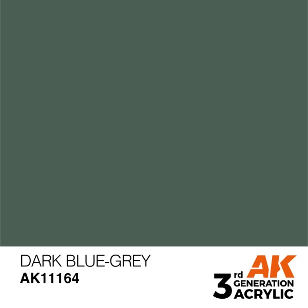 AK Interactive - 3rd Generation Acrylics 17ml - DARK BLUE-GREY – STANDARD