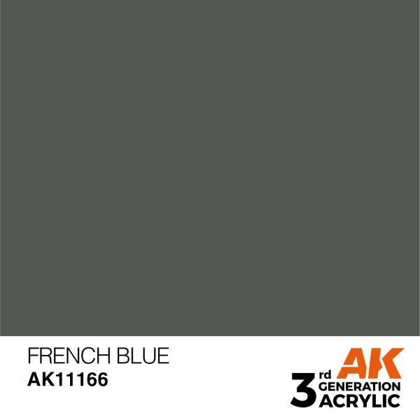 AK Interactive - 3rd Generation Acrylics 17ml - FRENCH BLUE – STANDARD