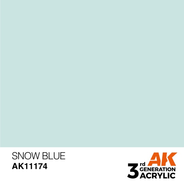 AK Interactive - 3rd Generation Acrylics 17ml - SNOW BLUE – STANDARD