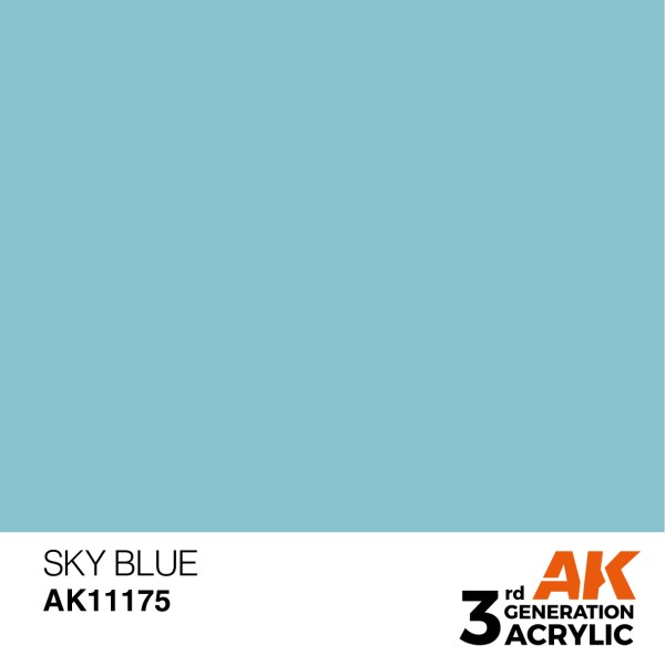 AK Interactive - 3rd Generation Acrylics 17ml - SKY BLUE – STANDARD