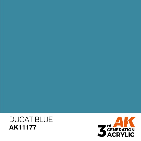 AK Interactive - 3rd Generation Acrylics 17ml - DUCAT BLUE – STANDARD