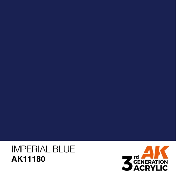 AK Interactive - 3rd Generation Acrylics 17ml - IMPERIAL BLUE – STANDARD