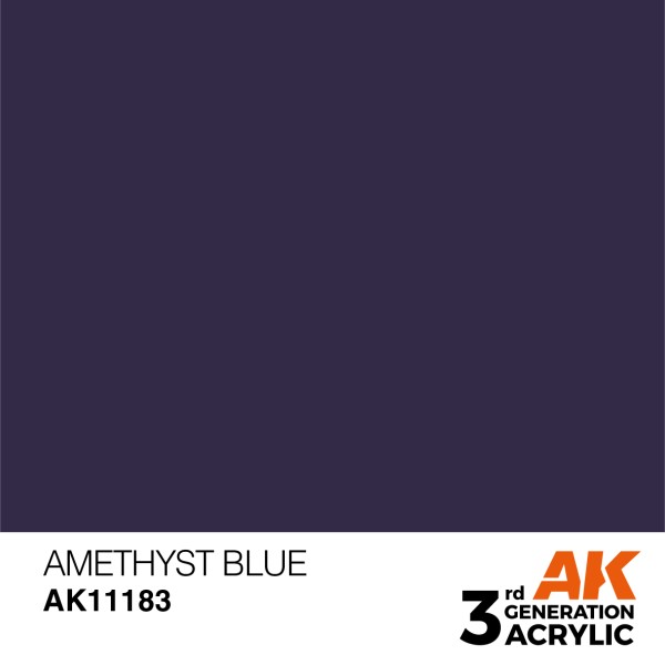 AK Interactive - 3rd Generation Acrylics 17ml - AMETHYST BLUE – STANDARD