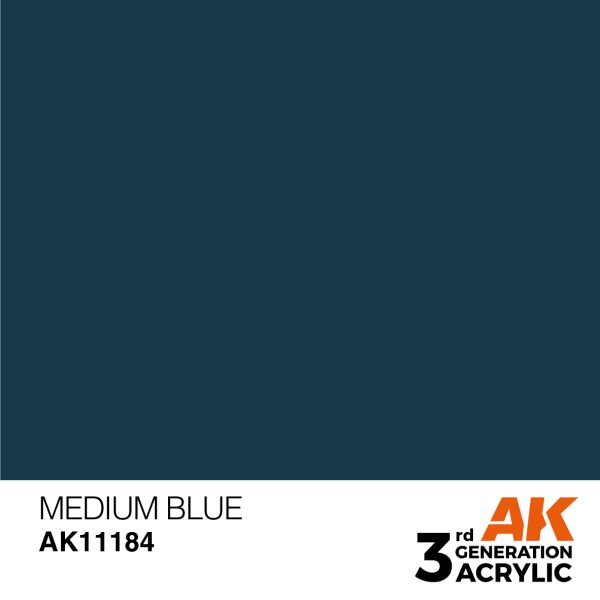 AK Interactive - 3rd Generation Acrylics 17ml - MEDIUM BLUE – STANDARD