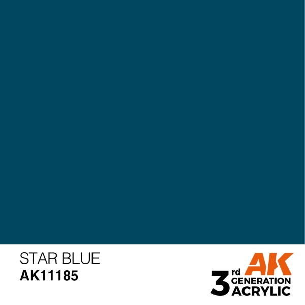AK Interactive - 3rd Generation Acrylics 17ml - STAR BLUE – STANDARD