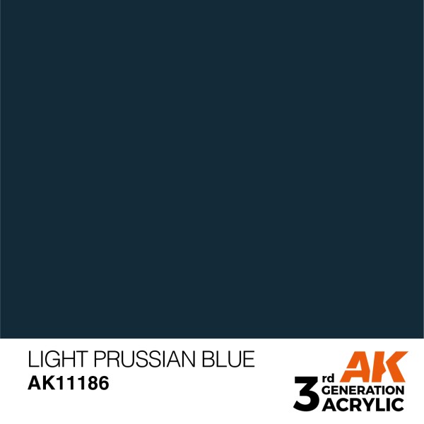 AK Interactive - 3rd Generation Acrylics 17ml - LIGHT PRUSSIAN BLUE – STANDARD
