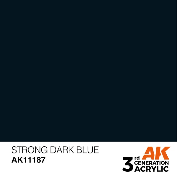AK Interactive - 3rd Generation Acrylics 17ml - STRONG DARK BLUE – STANDARD