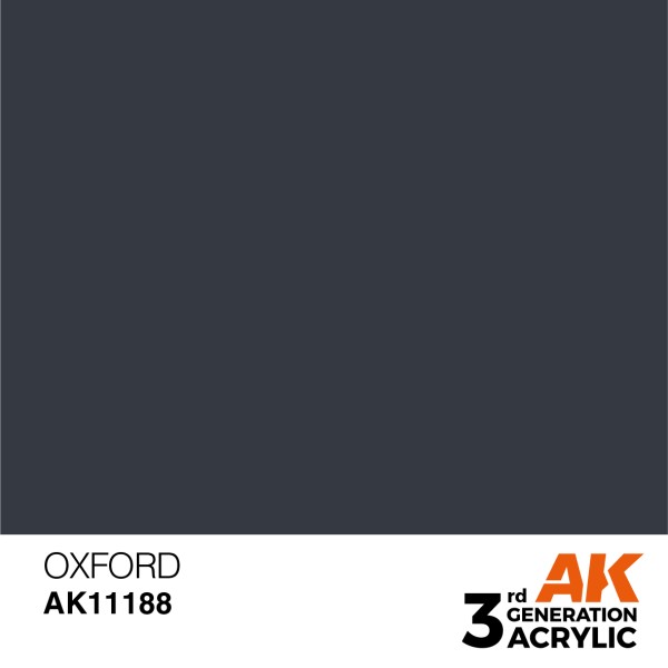 AK Interactive - 3rd Generation Acrylics 17ml - OXFORD BLUE – STANDARD