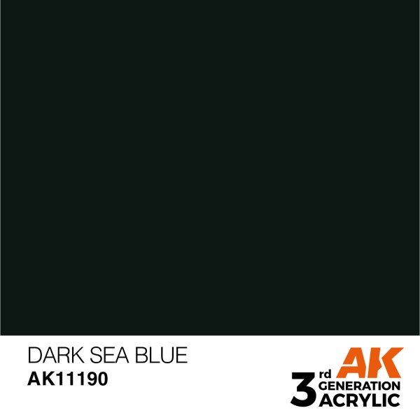 AK Interactive - 3rd Generation Acrylics 17ml - DARK SEA BLUE – STANDARD