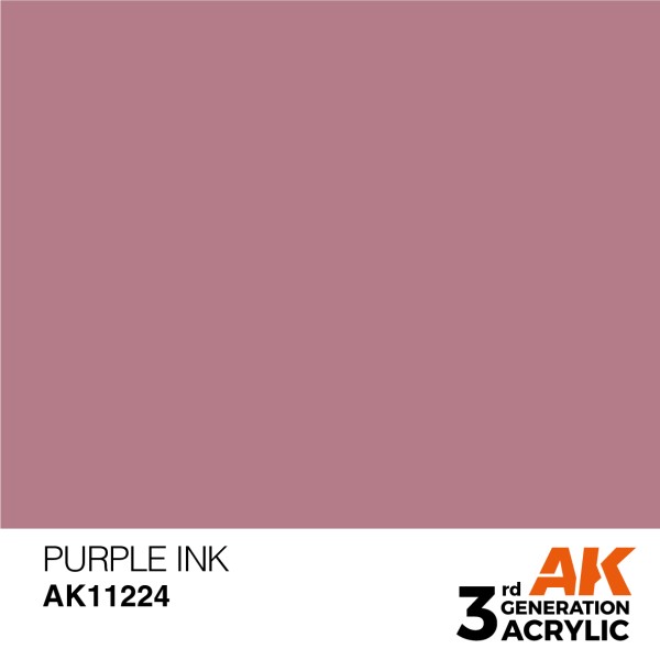 AK Interactive - 3rd Generation Acrylics 17ml - PURPLE – INK
