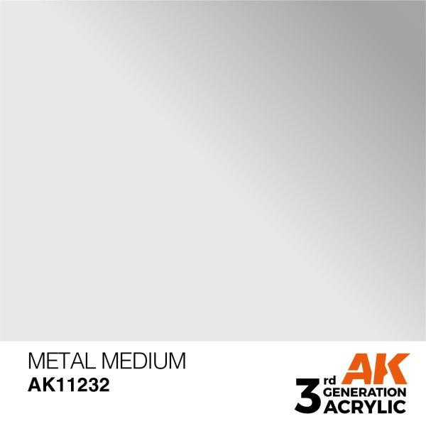 AK Interactive - 3rd Generation Acrylics 17ml - METAL MEDIUM – AUXILIARY