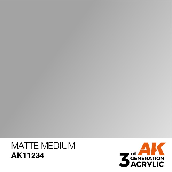 AK Interactive - 3rd Generation Acrylics 17ml - MATTE MEDIUM – AUXILIARY