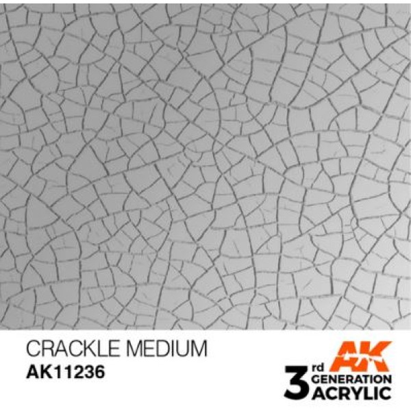 AK Interactive - 3rd Generation Acrylics 17ml - CRACKLE MEDIUM – AUXILIARY