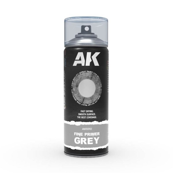 AK Interactive - Spray Primer - Fine Grey 400ml (In-store / Pick-up only)