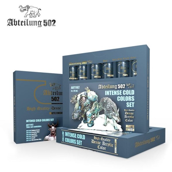 Abteilung 502 - Dense Acrylic Color Tube boxed Set - INTENSE COLD COLORS