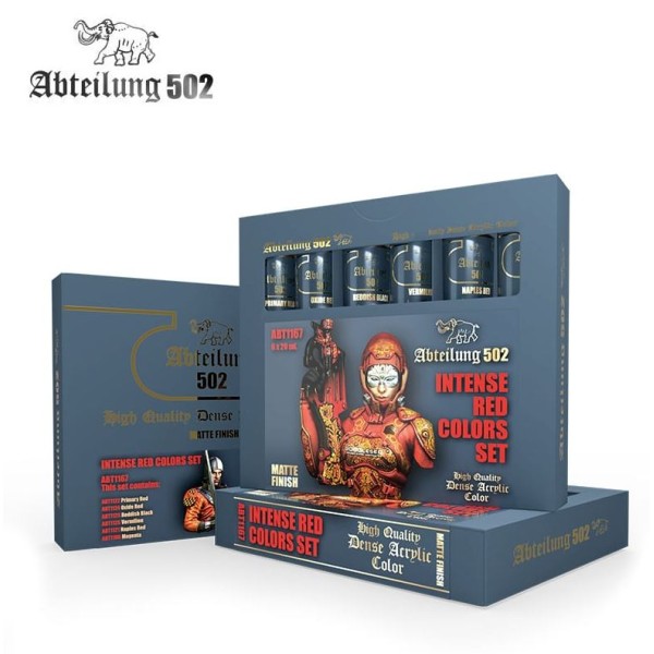 Abteilung 502 - Dense Acrylic Color Tube boxed Set - INTENSE RED COLORS