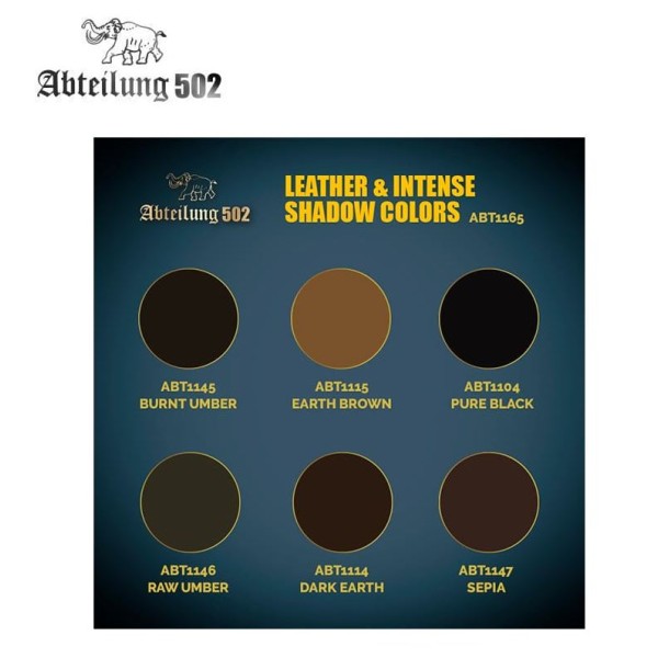 Abteilung 502 - Dense Acrylic Color Tube boxed Set - LEATHER and INTENSE SHADOW 