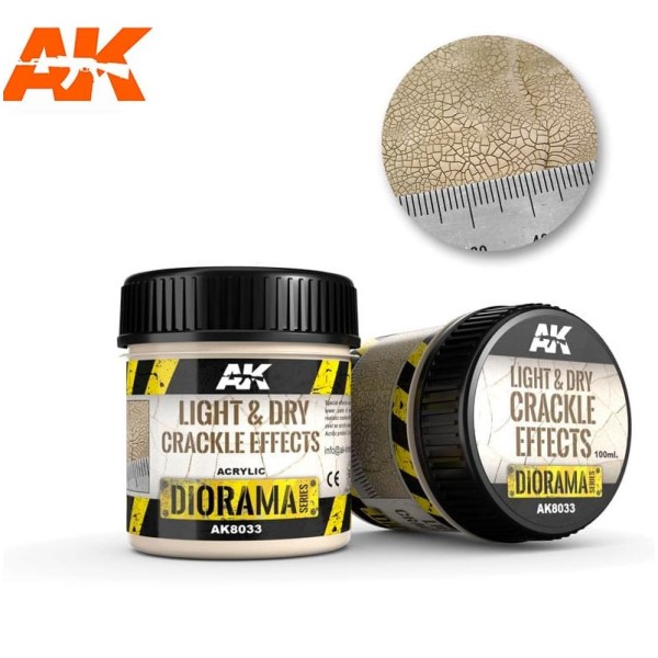 AK Interactive - Diorama Effects - Crackle Effects Light and Dry (100ml)