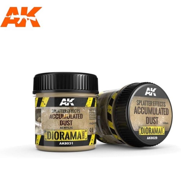 AK Interactive - Diorama Effects - Splatter Effects Accumulated Dust (100ml)