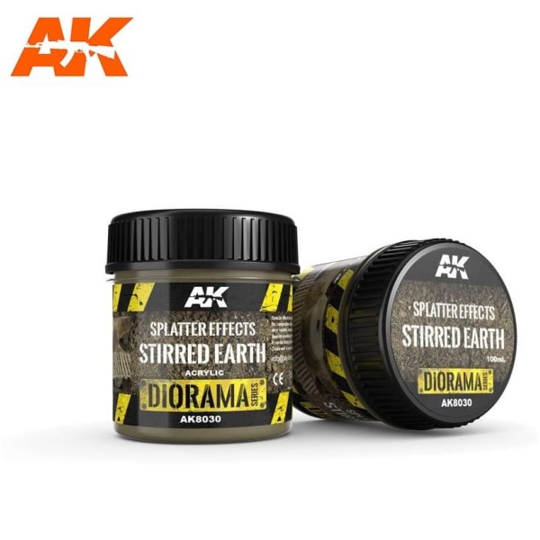 AK Interactive - Diorama Effects - Splatter Effects Stirred Earth (100ml)