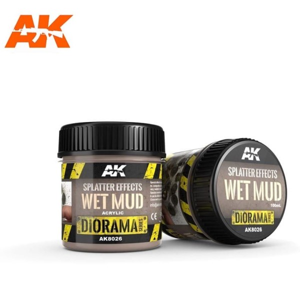 AK Interactive - Diorama Effects - Splatter Effects Wet Mud (100ML)