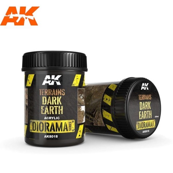 AK Interactive - Diorama Effects - Terrains Dark Earth (250ml)