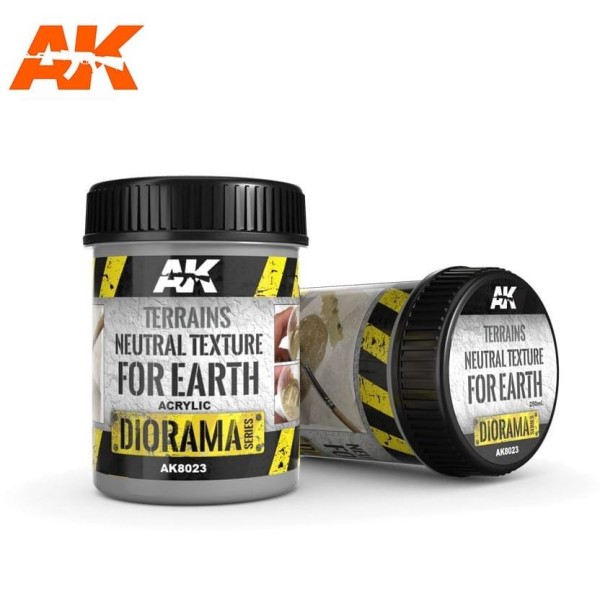 AK Interactive - Diorama Effects - Terrains Neutral Texture for Earth (250ml)