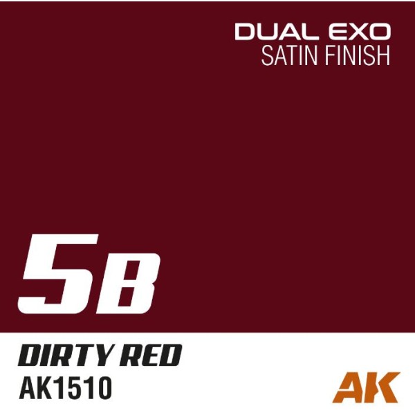 AK Interactive - DUAL EXO 5B – DIRTY RED 60ml