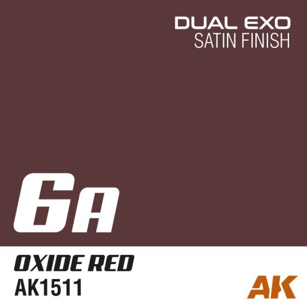 AK Interactive - DUAL EXO 6A – OXIDE RED 60ml