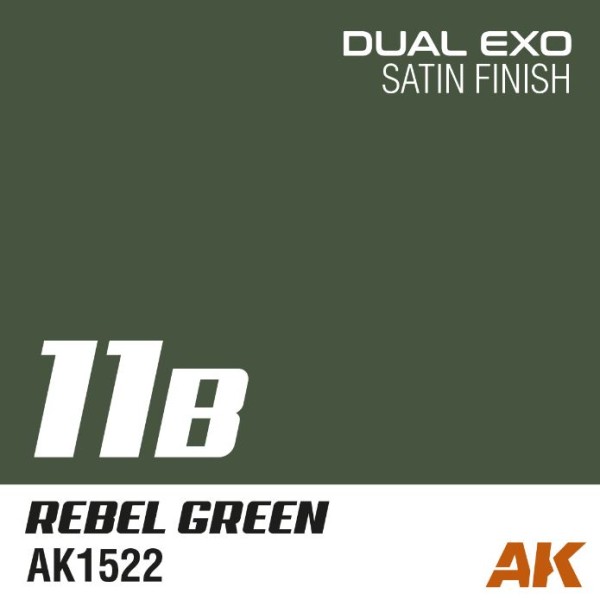 AK Interactive - DUAL EXO 11B – REBEL GREEN 60ml
