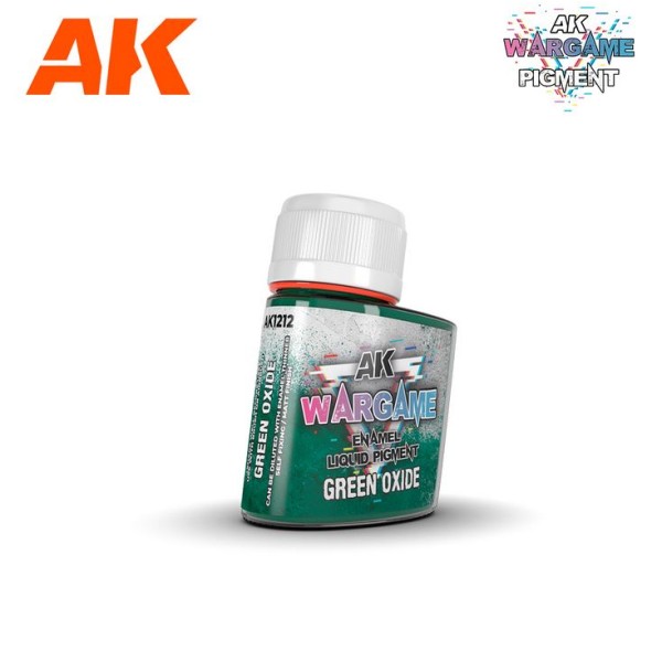 AK Interactive - ENAMEL LIQUID PIGMENT - GREEN OXIDE