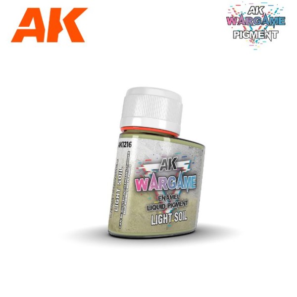 AK Interactive - ENAMEL LIQUID PIGMENT - LIGHT SOIL