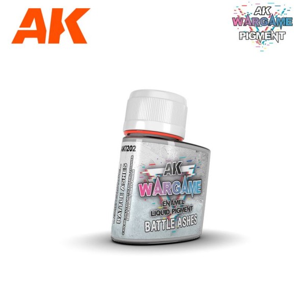 AK Interactive - ENAMEL LIQUID PIGMENT - BATTLE ASHES