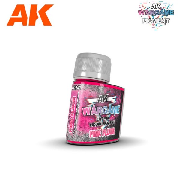 AK Interactive - ENAMEL LIQUID PIGMENT - FLUORESCENT PINK