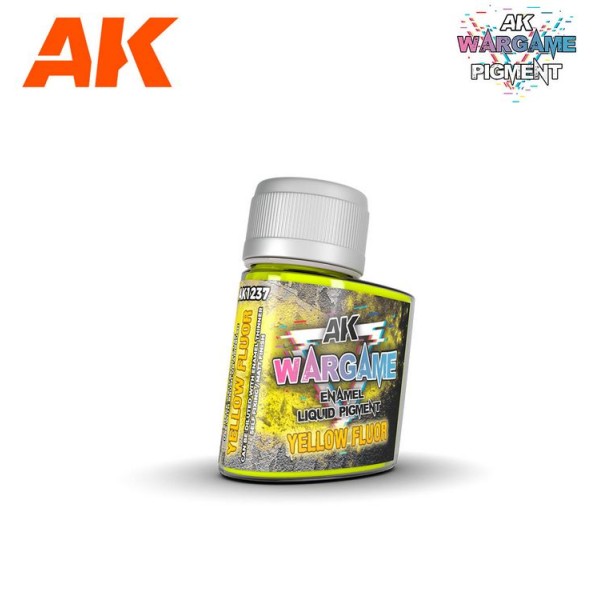 AK Interactive - ENAMEL LIQUID PIGMENT - FLUORESCENT YELLOW