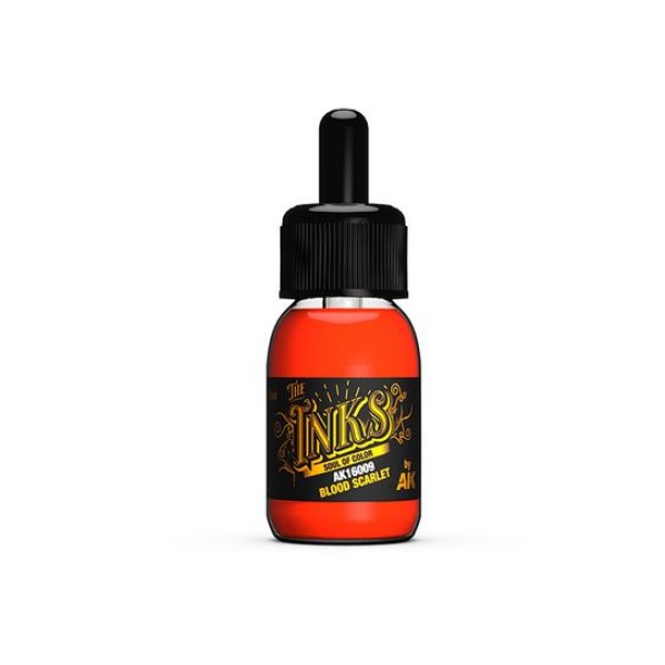 AK Interactive - The Inks - BLOOD SCARLET (30ml)