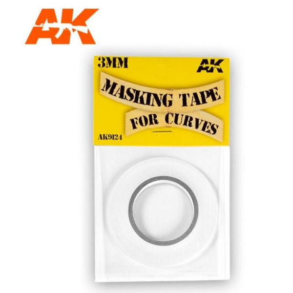 AK Interactive - MASKING TAPE for Curves (3mm X 18M)