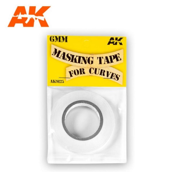 AK Interactive - MASKING TAPE for Curves (6mm X 18M)
