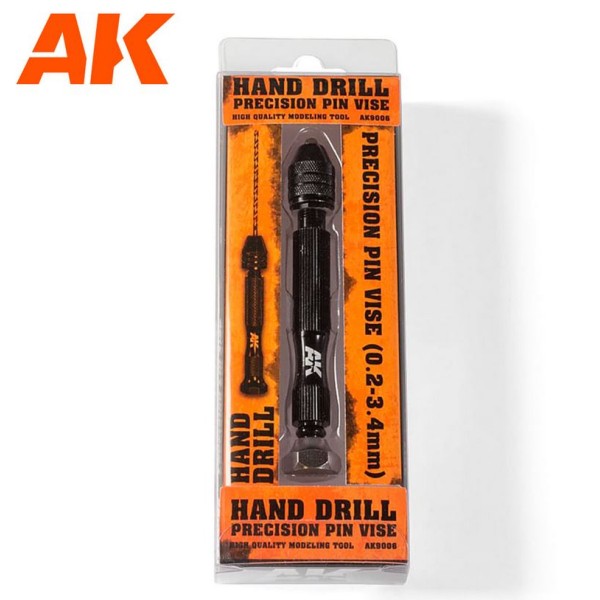 AK Interactive - HAND DRILL PRECISION PIN VISE (0.2mm – 3.4mm)