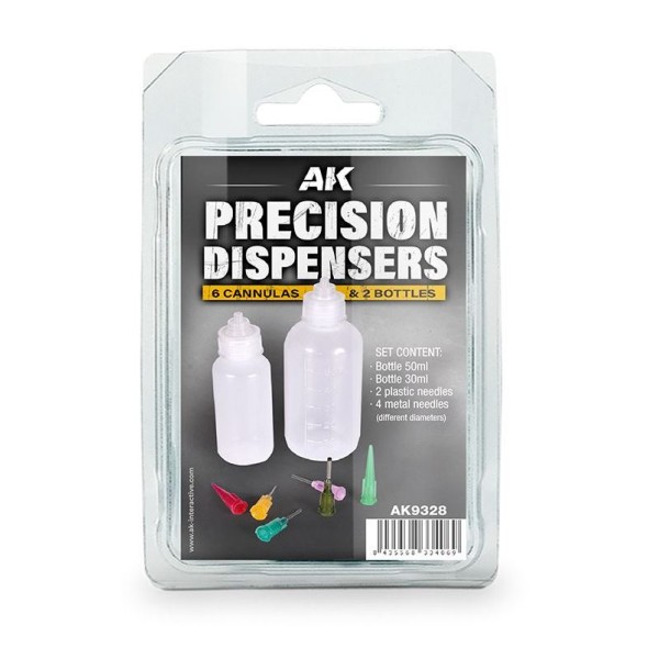 AK Interactive - Tools - Precision Dispensers (6 Cannulas and 2 Bottles)