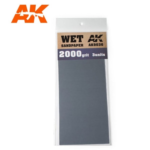 AK Interactive - WET SANDPAPER - 2000 GRIT (3)