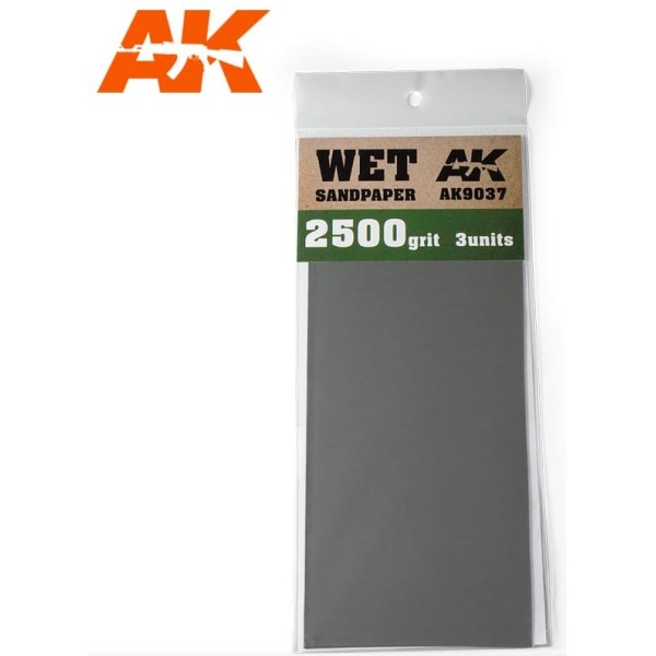 AK Interactive - WET SANDPAPER - 2500 GRIT (3)
