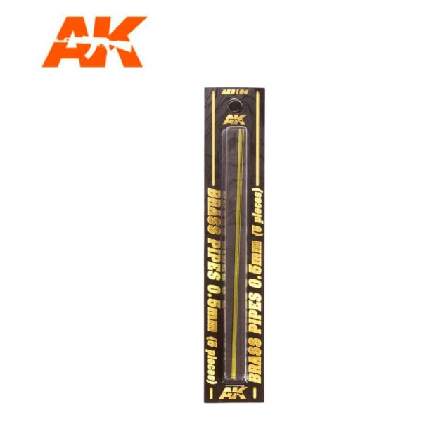 AK Interactive - Brass Rods - 0.5mm (5)