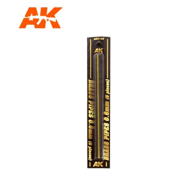 AK Interactive - Brass Rods - 0.6mm (5)