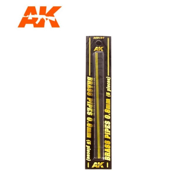 AK Interactive - Brass Rods - 0.8mm (5)