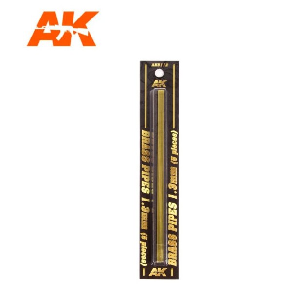 AK Interactive - Brass Rods - 1.3mm (5)